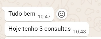 Print Dra. Deborah, 3 consultas no dia